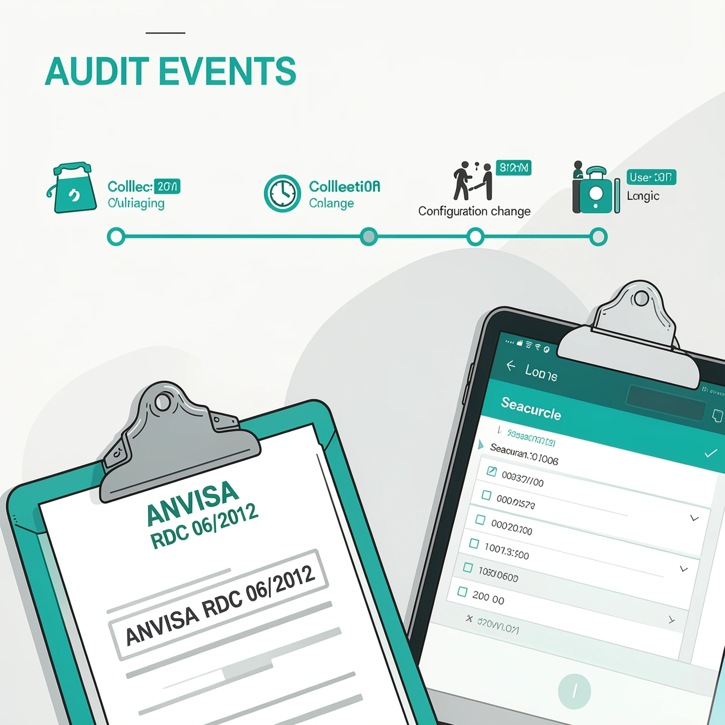 Audit trail em lavanderia hospitalar