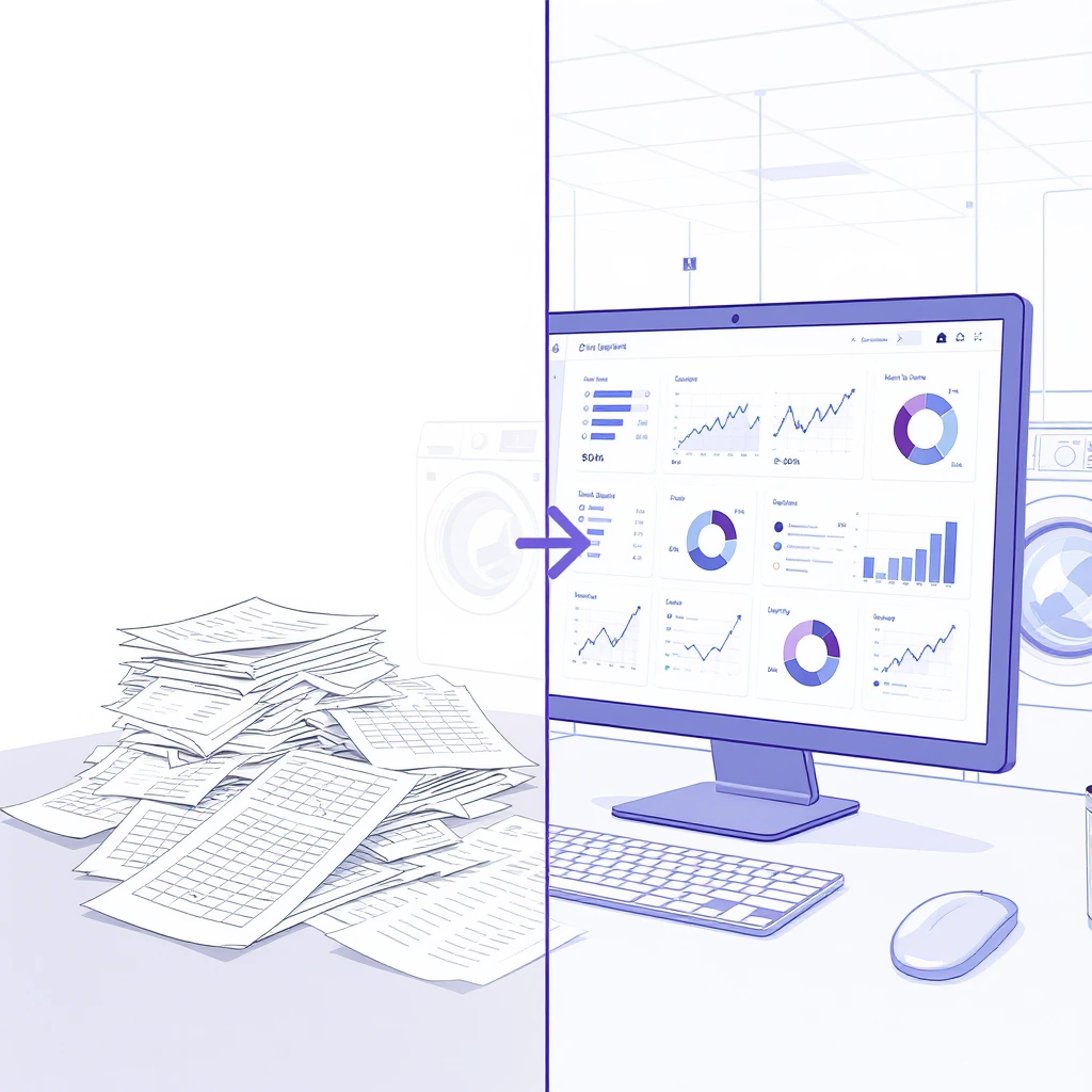 Dashboard de rastreabilidade digital em lavanderia hospitalar